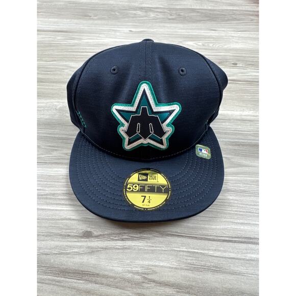 Seattle Mariners 2024 Clubhouse 59FIFTY Fitted Hat – Size 7‎ ¼, Navy, NWT - Picture 3 of 5